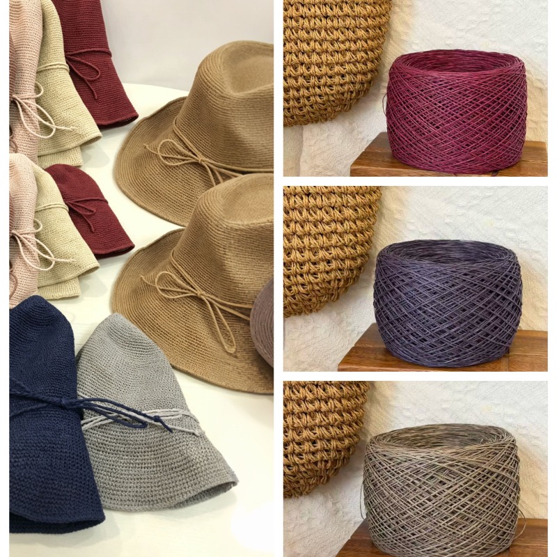 Crochet Bag Raffia - 250g Extra Fine Cotton Straw Raffia