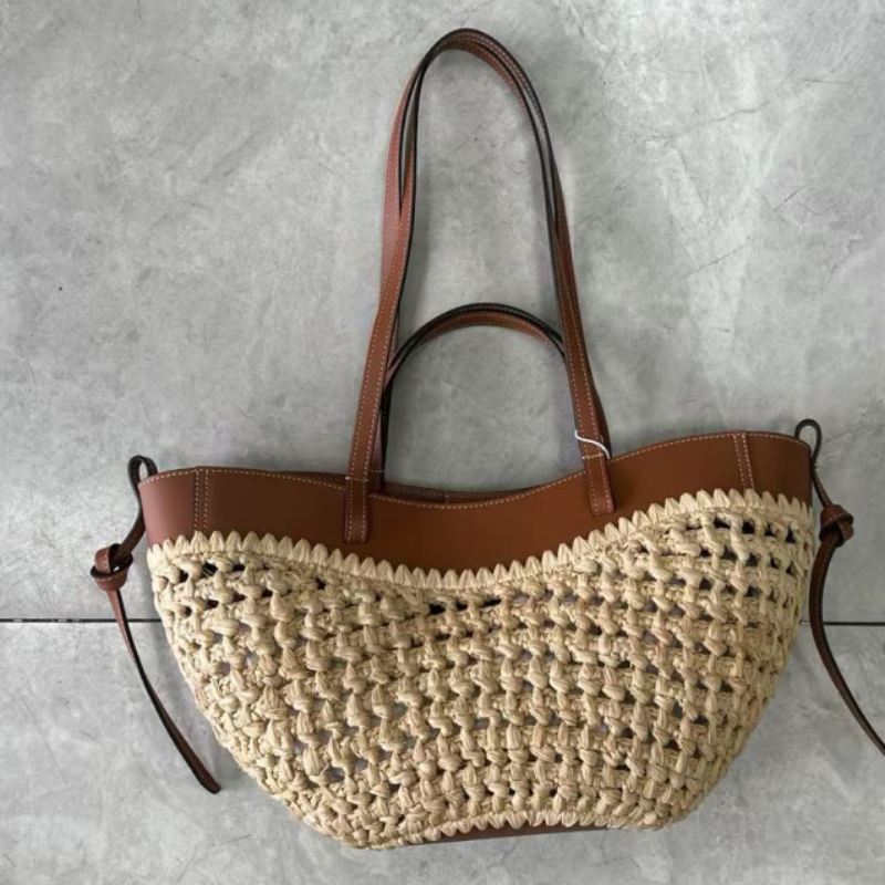 Luxury Raffia Straw Tote Bag,F - đánh giá và giá Crochet Bag Raffia