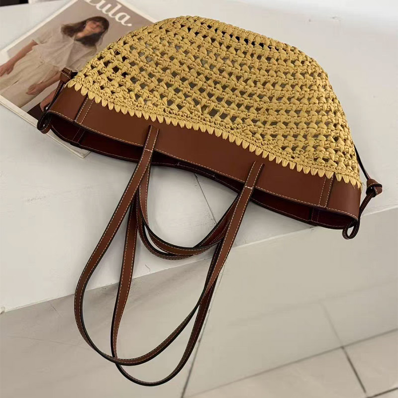 Luxury Raffia Straw Tote Bag,F - đánh giá và giá Crochet Bag Raffia