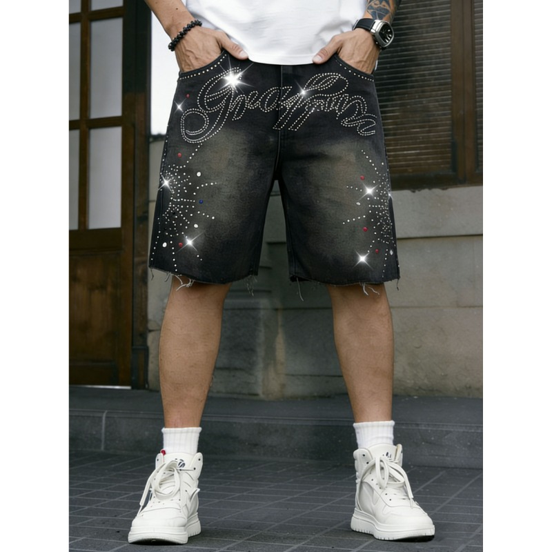 American Streetwear Men's Non- - đánh giá và giá Shorts Denim Frayed
