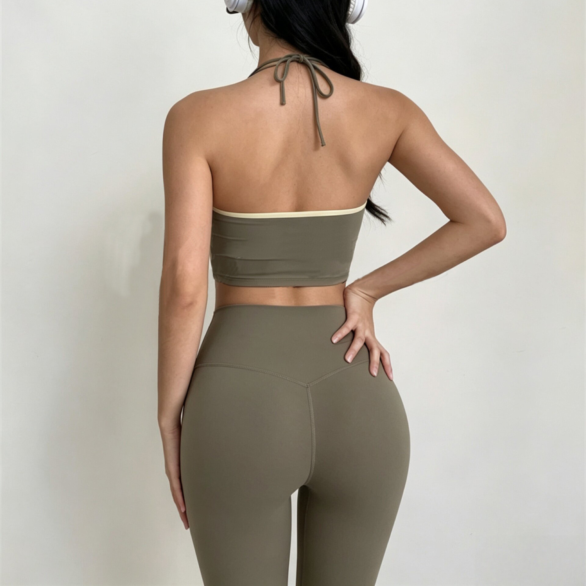Hanging Halter Top Women Sport - đánh giá và giá Bralette Triangle Set