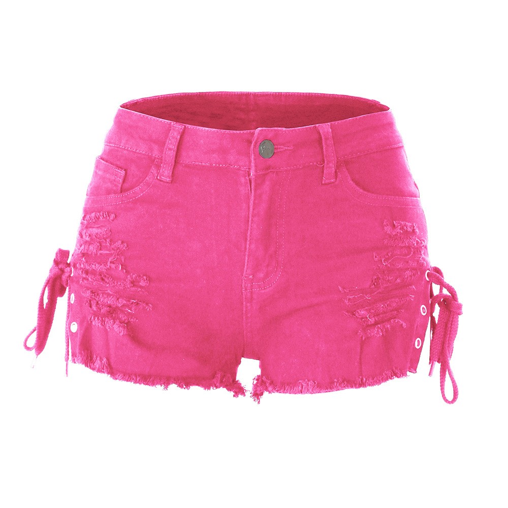 Y2k Women's Shorts Low Rise Mi - đánh giá và giá Shorts Denim Frayed